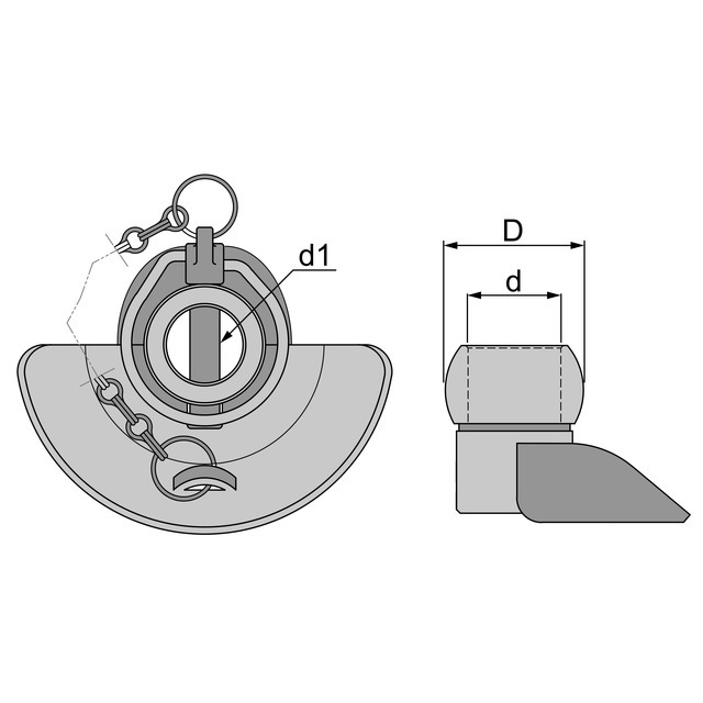 Rotule avec Cone de Guidage Categorie 3 37X64 référence fournisseur WALWKE099034
